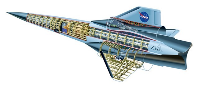 NASA GTX/Trailblazer Orbital Spaceplane Internal Combustion Air-Breathing Engine (Image by NASA)
